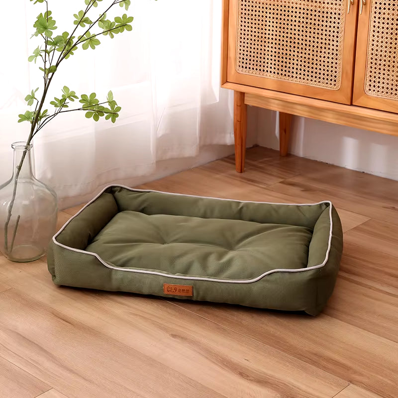 Waterproof Dog Bed 600D Oxford Cloth Pet Dogs Mat Beds Soft Thickened PP Cotton Filling Bite-Resistant Pets Dog Accessories