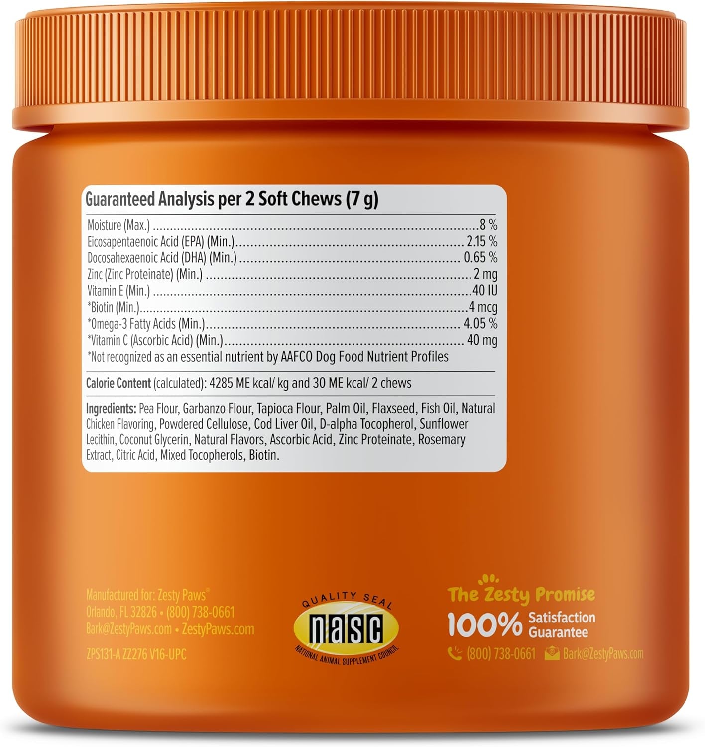 Omega 3 Alaskan Fish Oil Chew Treats for Dogs - with Alaskomega for EPA & DHA Fatty Acids - Hip & Joint Support + Skin & Coat Chicken Flavor (90 Soft Chews)