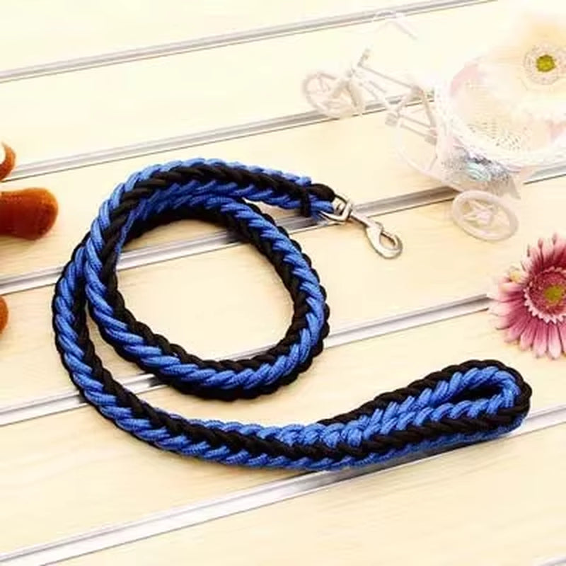 Heavy Duty Large Dog Leash Durable Nylon Braided Lead for Small Medium Big Dogs Bully Walking Hunting Camping Pet Accessories