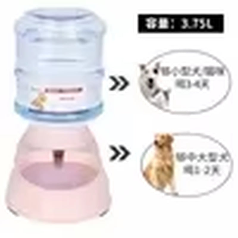 Automatic Dog Feeder Waterer High Capacity Pet Food Bowl Gravity Water Dispenser Pet Bowl for Dogs Cats 3.8 L Dog Accessories