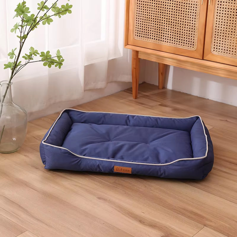 Waterproof Dog Bed 600D Oxford Cloth Pet Dogs Mat Beds Soft Thickened PP Cotton Filling Bite-Resistant Pets Dog Accessories